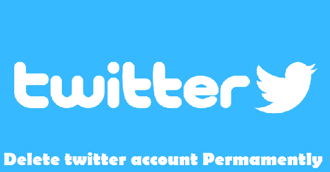 delete twitter account